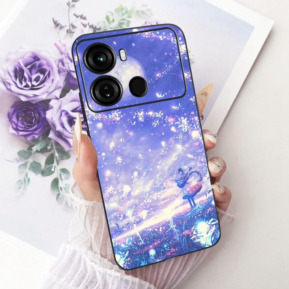 Coque Pour ITEL P40 Housse P662L Silicone Chat Mignon Mode Drôle Peinte Funda Pour P40 ITEL P 40 Coque de Téléphone