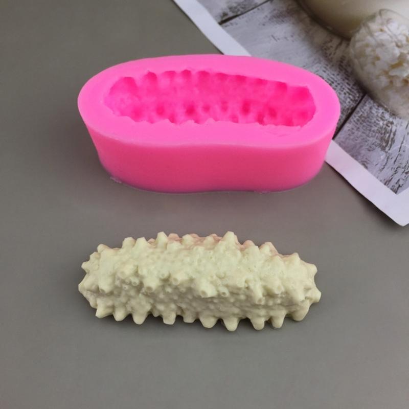 Fondant Molding Tool Flexible Silicone Cake and Cupcake Decorating Mold Cucumber/Abalone Shaped Dessert Making Mold