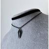 Gothic Black Coffin Necklace - Emo & Trash Rock Style