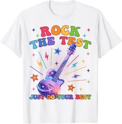 Rock The Test Testing Day Teacher Student Just Do Your Best T-Shirt Unisex T-Shirt