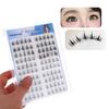 Diy Self-Adhesive Cluster Lashes 10 Rows/Box, Glue-Free Manga Style Sectioned Eyelashes Natural Look