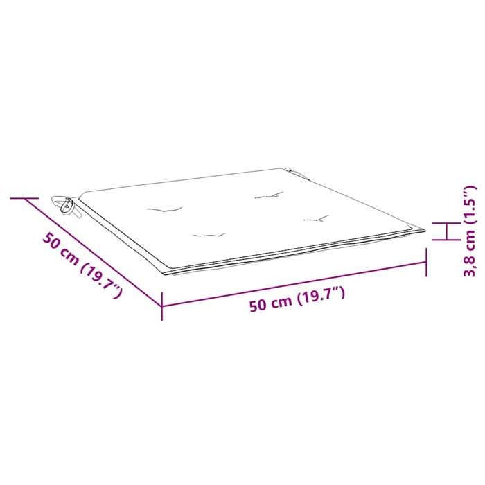 VidaXL Set of 4 Garden Chair Cushions, Non-Slip Seat Pads, Terrace Patio Outdoor Decoration, Pink 361093