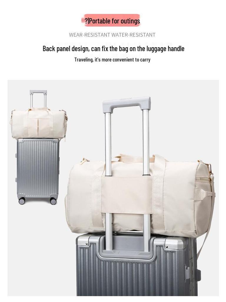 Short Trip Lightweight Business Casual Handbag - Large Capacity Unisex Travel and Fitness Crossbody Bag.