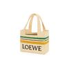 Loewe Font Tote With Removable Adjustable Shoulder Strap Striped Natural Fiber Tote Bag Women tote A685B61X04-2668