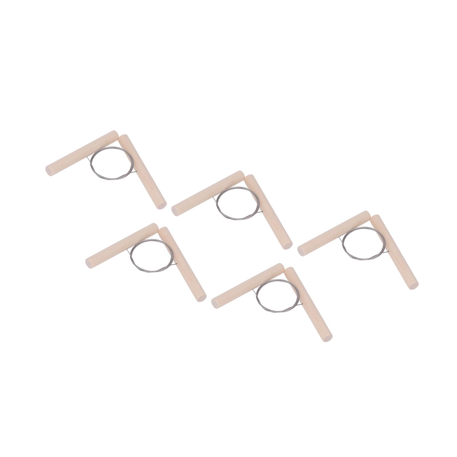 

5 шт., резак для глины с деревянными ручками, инструмент для резки керамики из стальной проволоки для изготовления скульптур