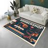 Retro Barber Shop Fashion Sign Large Area Rug Non-slip Durable Carpet for Bedroom Living Room Sofa Doormat Home Decor Floor Mat