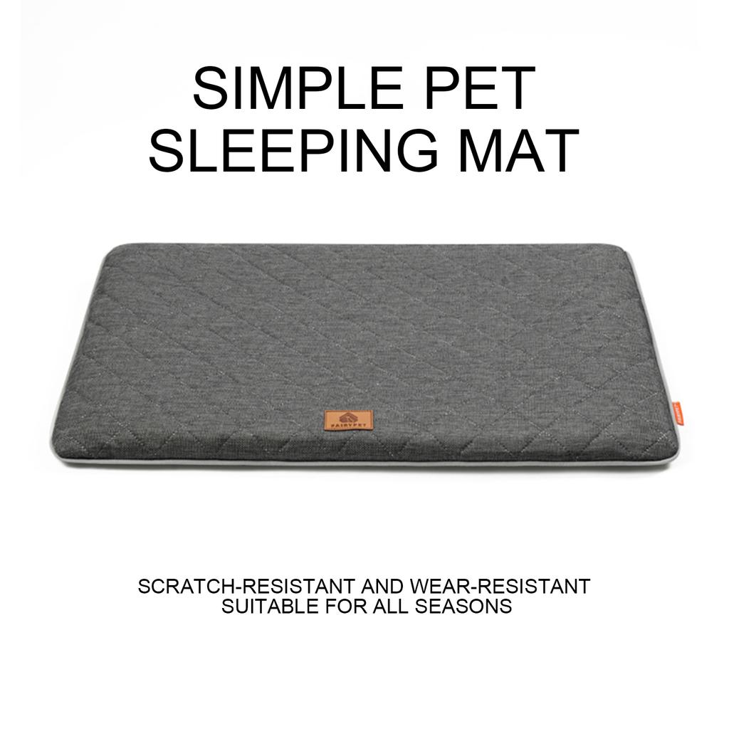 Winter Dog Bed Mat Washable Dog Crate Pad Pet Kennel Beds with Anti-Slip Bottom Dog Sleeping Mattress for Medium Large Dogs