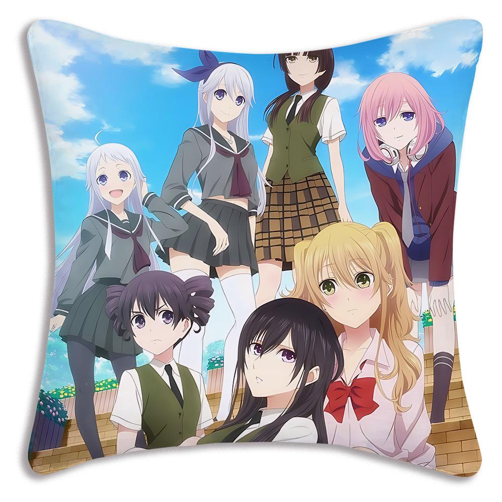 Cute GL Anime C-Citrus Hot Pillow Covers Cartoon Sofa Decorative Home Double-sided Printing Short Plush Cute Cushion Cover