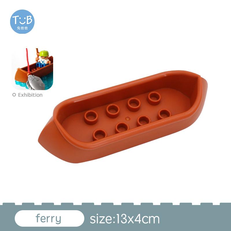 Big Size Building Blocks Sports Car Bus Jeep Truck Accessories Bricks Compatible with Duplos Children DIY Parts Kids Toys Gift