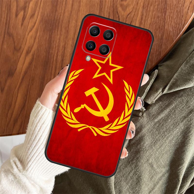 Russia Soviet Emblem Flag Case For Samsung Galaxy M11 M21 M31 M35 M12 M13 M14 M15 M16 M36 M56 M53 M32 M52 M55 M34 M54