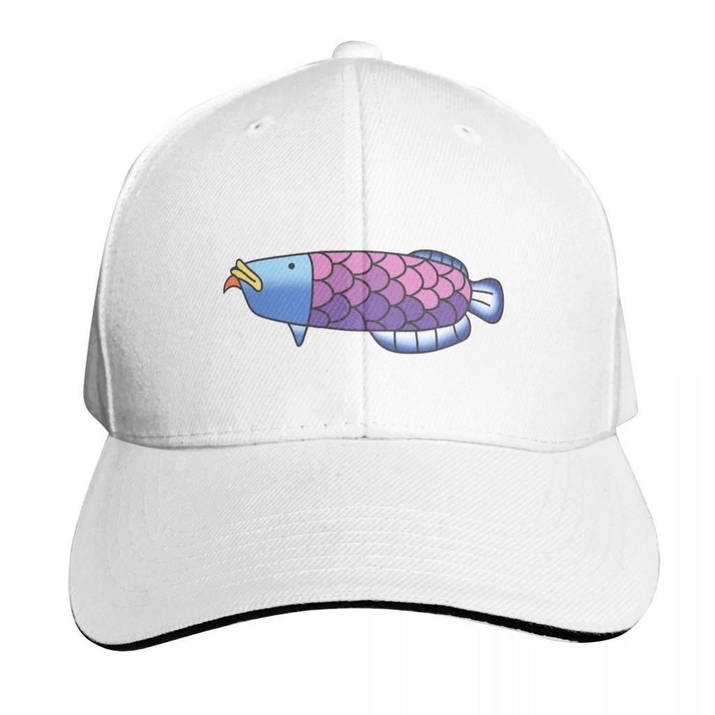 King of the Pond Rainbow Kingfish Baseball Cap Streetwear Hip Hop Trendy Vintage Retro Embroidered Lightweight Packable