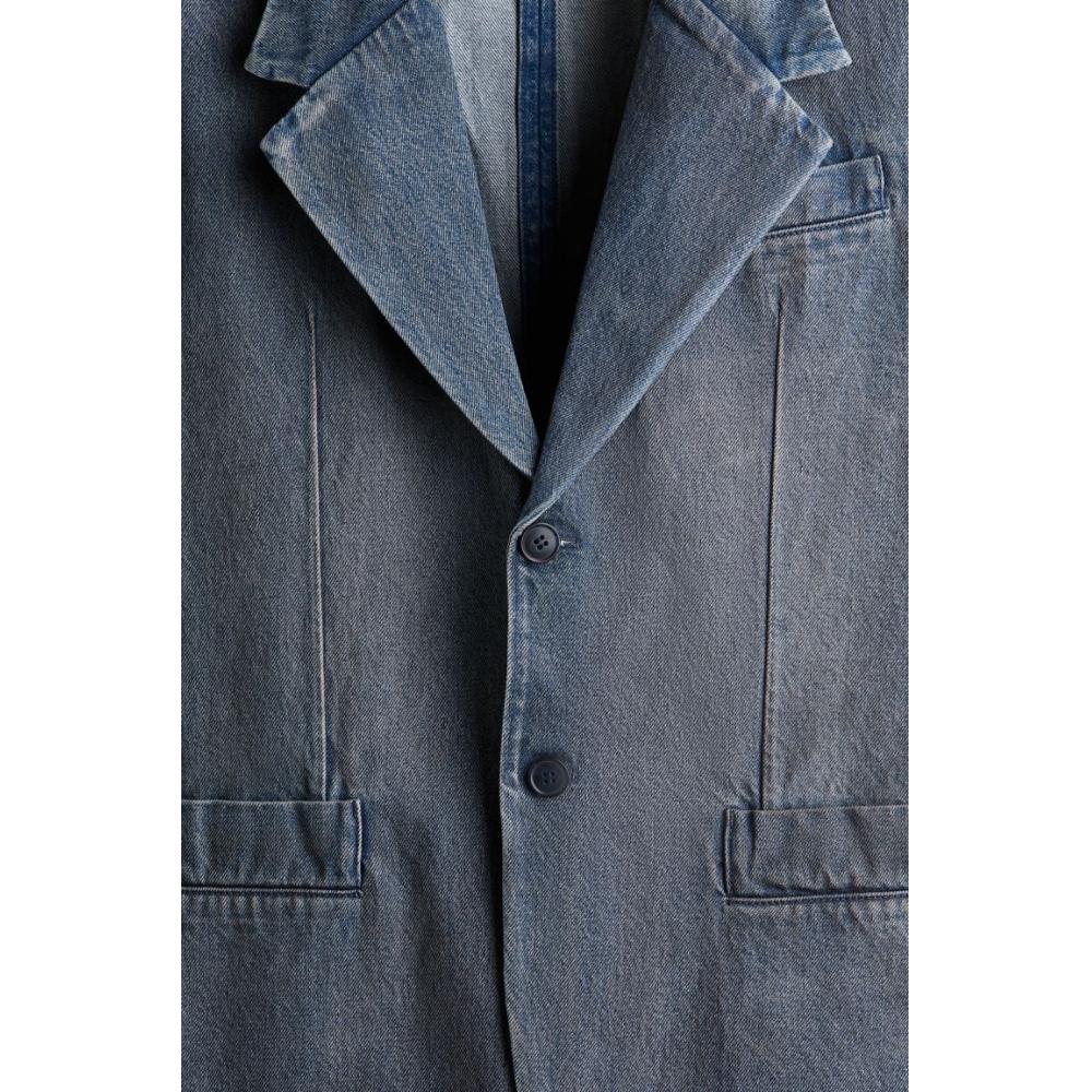 H M Loose Fit deniM Jacket deniM Blue