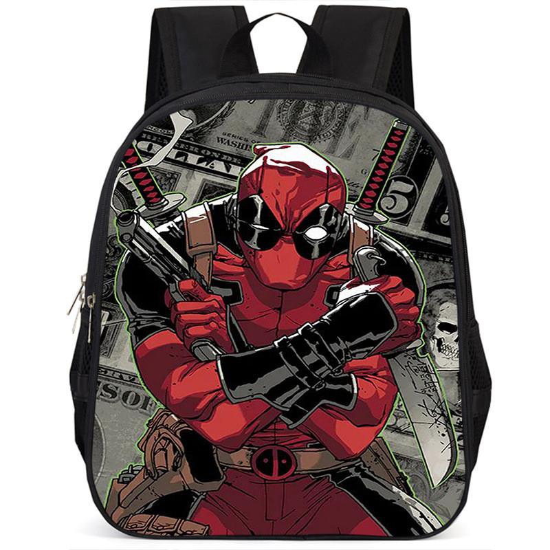 Deadpool 15-inch Extra Large Capacity Lightweight Oxford Cloth Kids Backpack