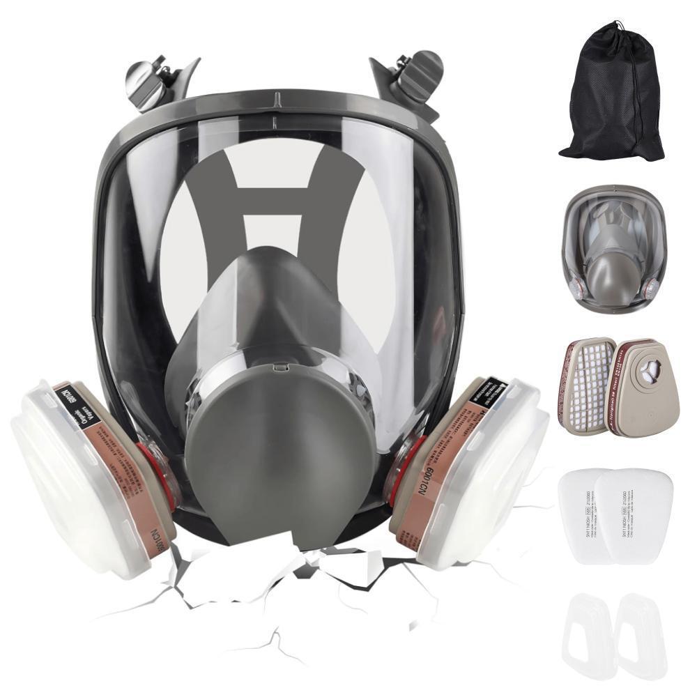 6800 Model Industrial Protective Mask for Spray Paint, Chemical, Dust, Pesticide, and Grinding Protection