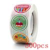 50-500Pcs Round Happy Birthday Stickers For Party Decor Envelope Sealing Label Gift Packing Adhesive Sticker Greeting Card Label