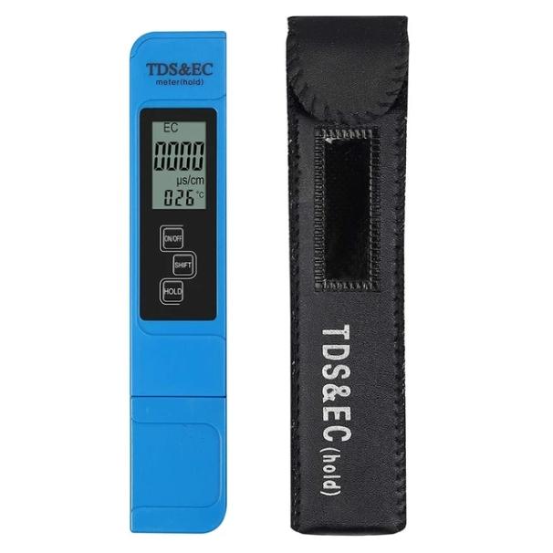 Digital Water Quality Tester TDS EC Meter Range 0-9990 Multifunctional Water Purity Temperature Meter TEMP PPM Tester