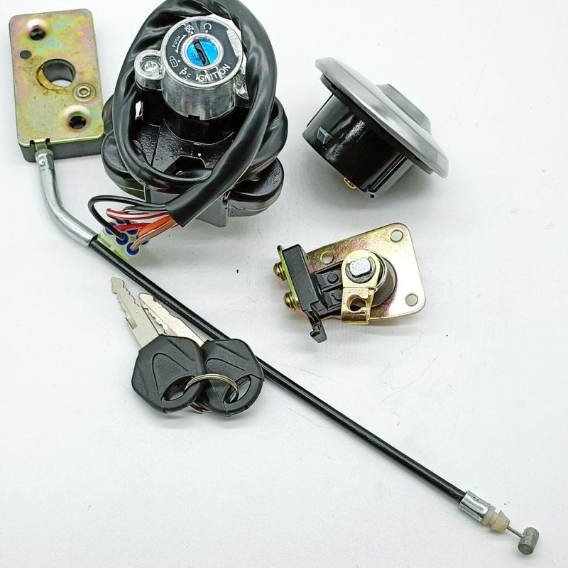 Ignition Switch Fuel Gas Cap Seat Lock Key For Suzuki GZ125 1998 1999 2000 2001 2002-2003 GZ250 1999 2000 2001 2002 2003 -2011