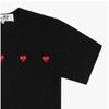 Comme Des Garcons Ax T337 051 1  p1T337 1  Play Play Triple Heart Waffen Common Short Sleeve Tee