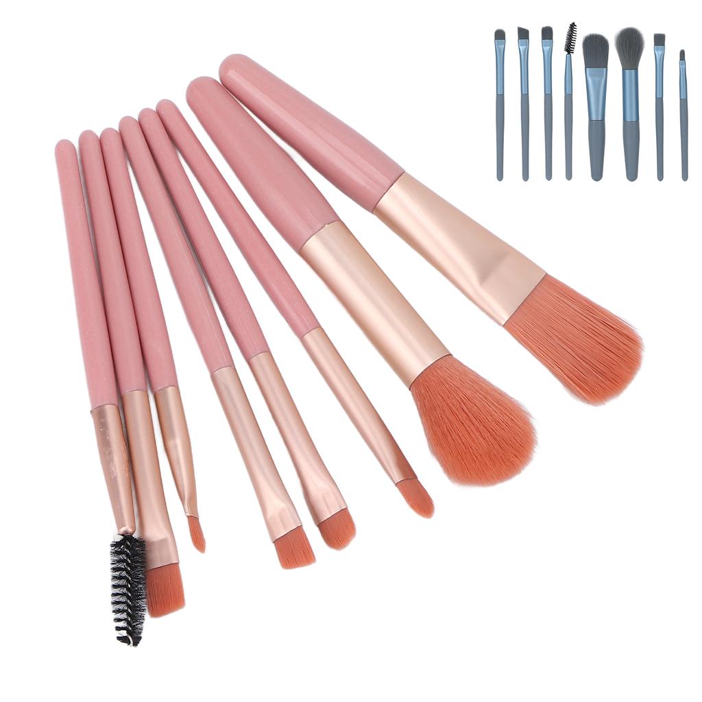 8pcs Makeup Brushes Set Portable Professional Cosmetic Blending Face Powder Brushes for Women Girls