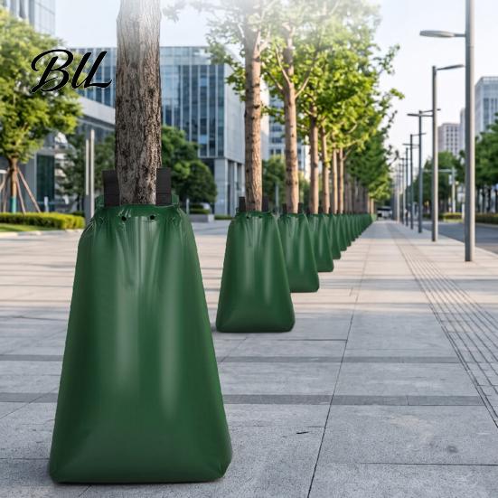 Landscape Tree Care 20 Gallon Watering Bag, Heavy Duty Slow Release Irrigation Large Capacity Waterer Reusable Drip Bag for Garden Trees Water Potted