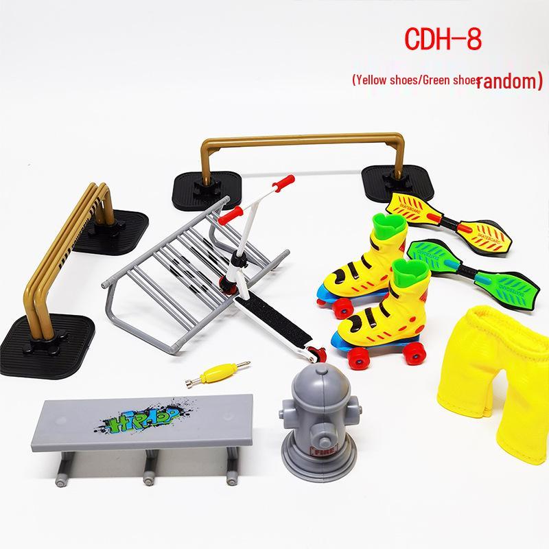 Finger Skate Park: Alloy Scooter, Skateboard & Mini Bike Set