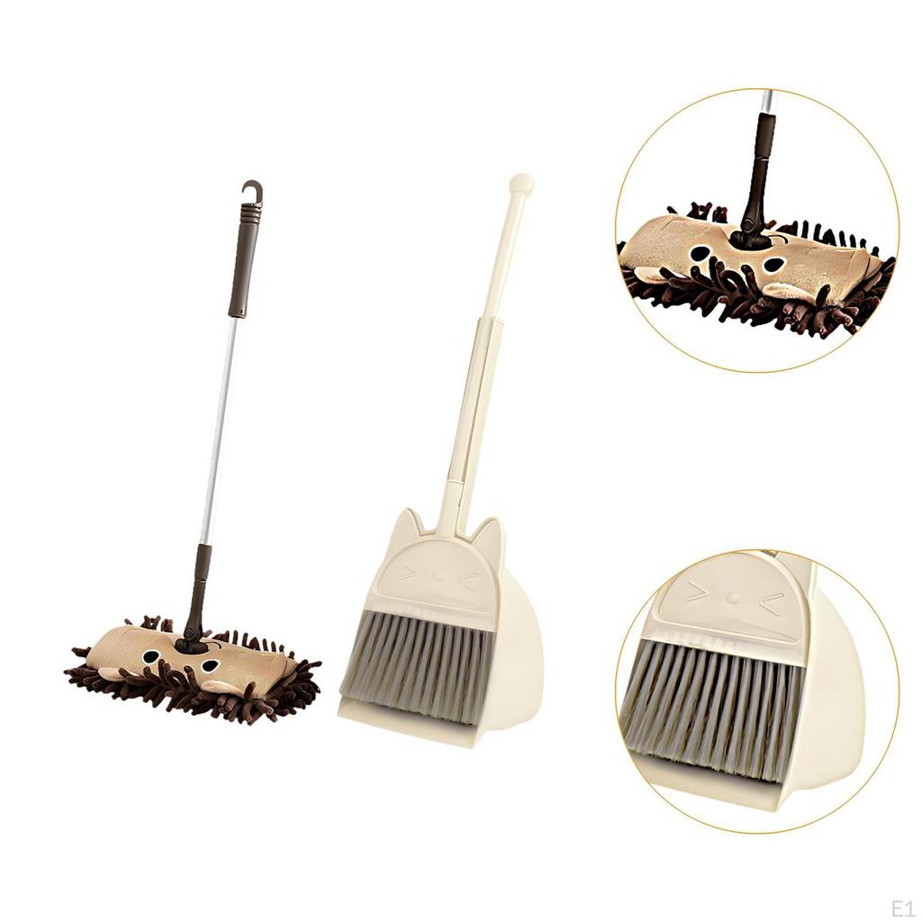 Mini Broom Dustpan and Mop Little Housekeeping Helper Play House Toys Cute Children Household