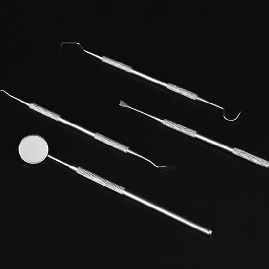 

Yousheng 4Pcs/Set Clean Teeth Kit Full Functioning Rust-proof Stainless Steel Dental Tools Oral Care Kit for Home