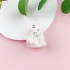 Cross-border Resin Flocked 3D Cute Cartoon Fox Keychain & Phone Charm Pendant