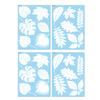 4 Sheets Anti Collision Window Clings White Bird Butterfly Leaf Shape Window Decals to Prevent Bird Strikes Reusable Static Sticker