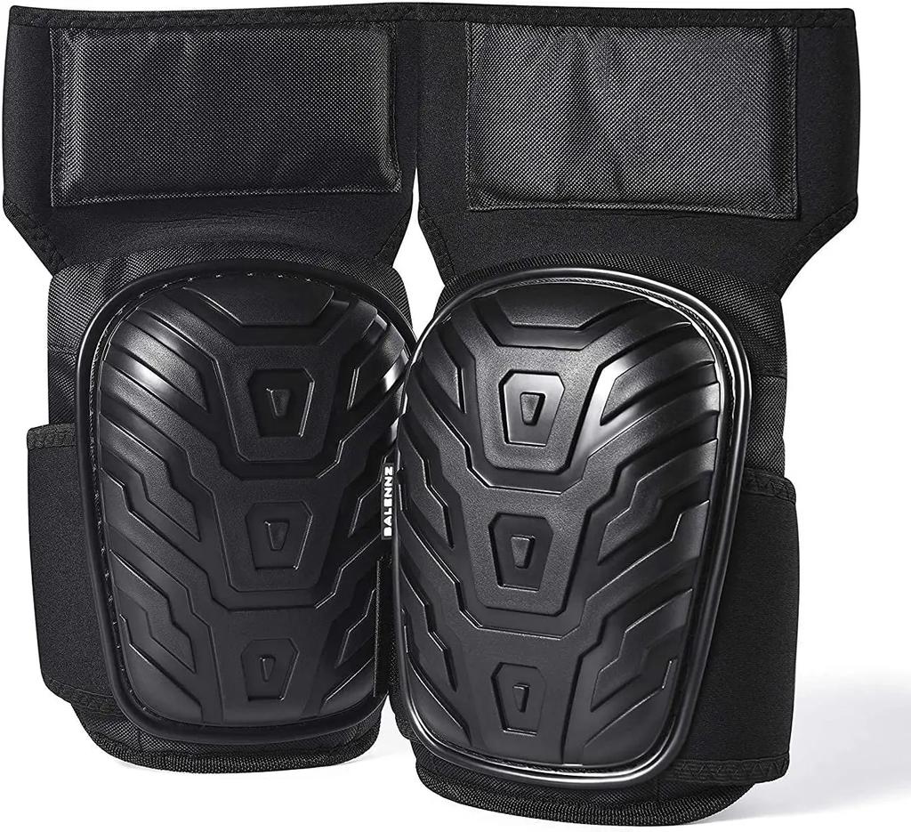 2 Piece Professional Knee Pads for Work Heavy Duty Foam Padding Gel Construction Knee Pads with Strong Double Straps