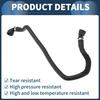 Radiator Hose Heater Hose No.17123422785 for BMW X3 2007-2010 3.0L L6 Black Rubber 1 Pc Coolant Pipe Good Sealing