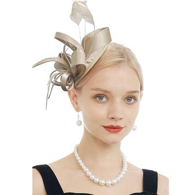 Fascinator für Damen, Tea-Party-Hut, Stirnband, Derby, Hochzeit, Kirche, Braut, Cocktail, Federn, Haarspange