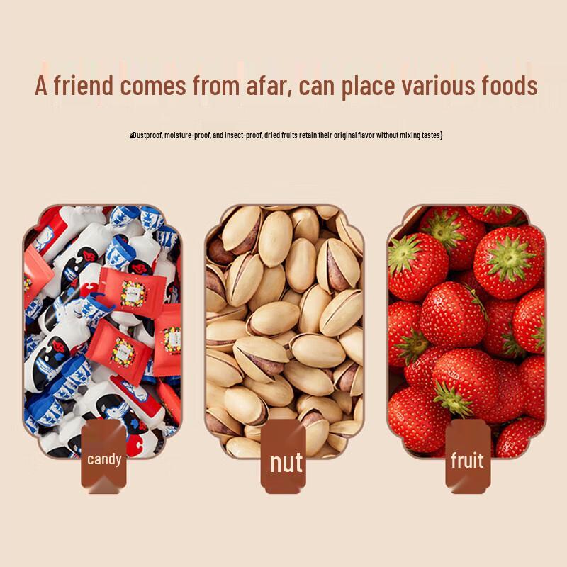 Bager Drehbarer Servierteller mit Fächern für Snacks