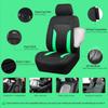 Full Set Car Seat Covers, Universal Fit Front and Rear Seat Protectors, Airbag Compatible Automotive Seat Covers