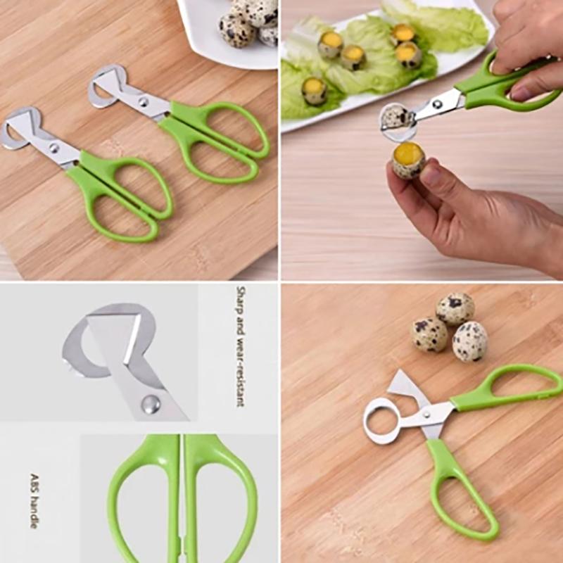 1Pc Quail Egg Shell Scissors Rust Resistant Durable Cigar Cutters Multifunction Kitchen Tools Stainless Steel Egg Scissors