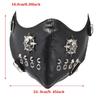 Punk Faux Leather Mask,Wind Protector Motorcycle Biker Half Face Mask,Anti Dust Sport Mask Cosplay Halloween Costume