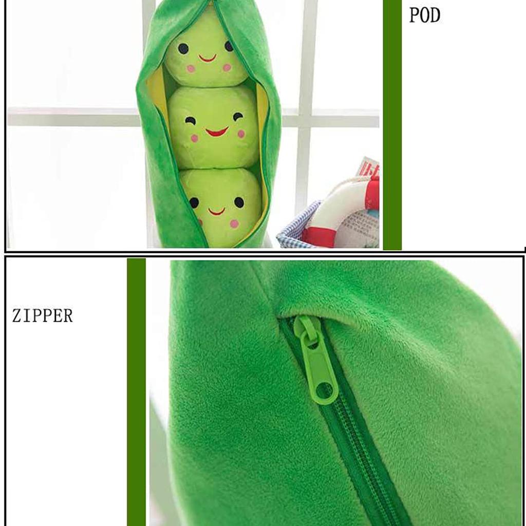 Kissen Plüschtier für Kinder, Edamame, 25, 40, 50, 70, 90 cm, grüne Erbse Plüschtier, Kuschelkissen, Kinder, Spielzeug, Veranstaltung, Bohne, grün, Geschenk, Bier, mit