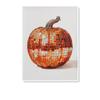 Orange Disco Pumpkin Prints and Posters, Retro Halloween Wall Arts, Fall Canvas Decoration, Wall Decor, No Frame
