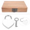 2pcs White&Black&Purple Padlock Metal Mini Heart Lock Craft Supplies Heart Lock  Household
