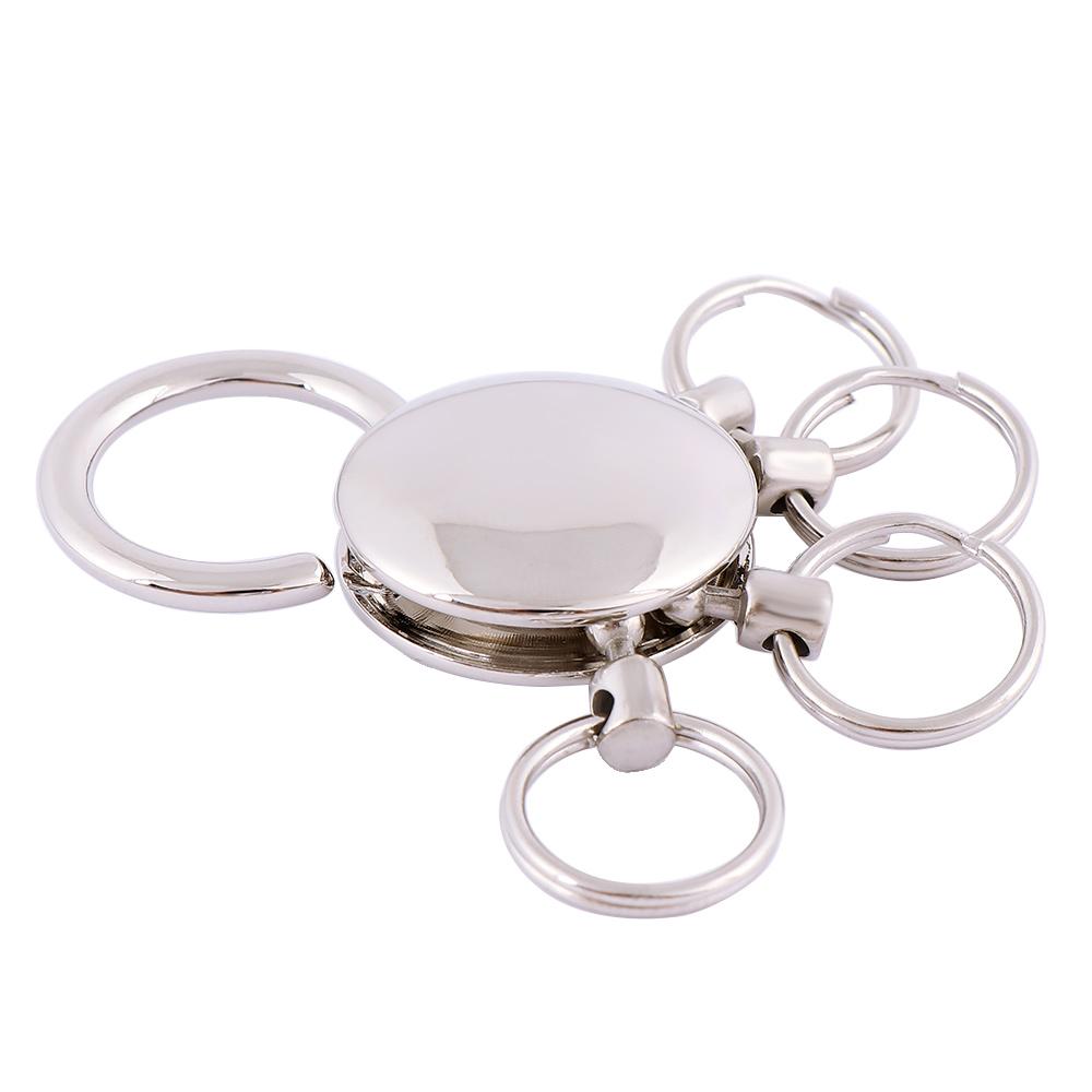 Hanged Hombre On Belt Pants Clip Waist Chain 4 Ring Keyring Key Chain Detachable Keychain Holder