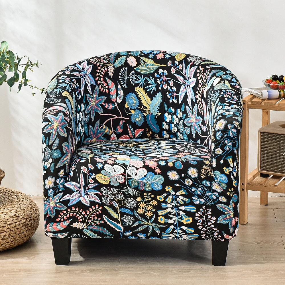 Spandex Coffee Tub Sofa Couch Cover Armchair Seat Protector Washable Dust-proof Furniture Slipcover for Banquet Bar High Stretch