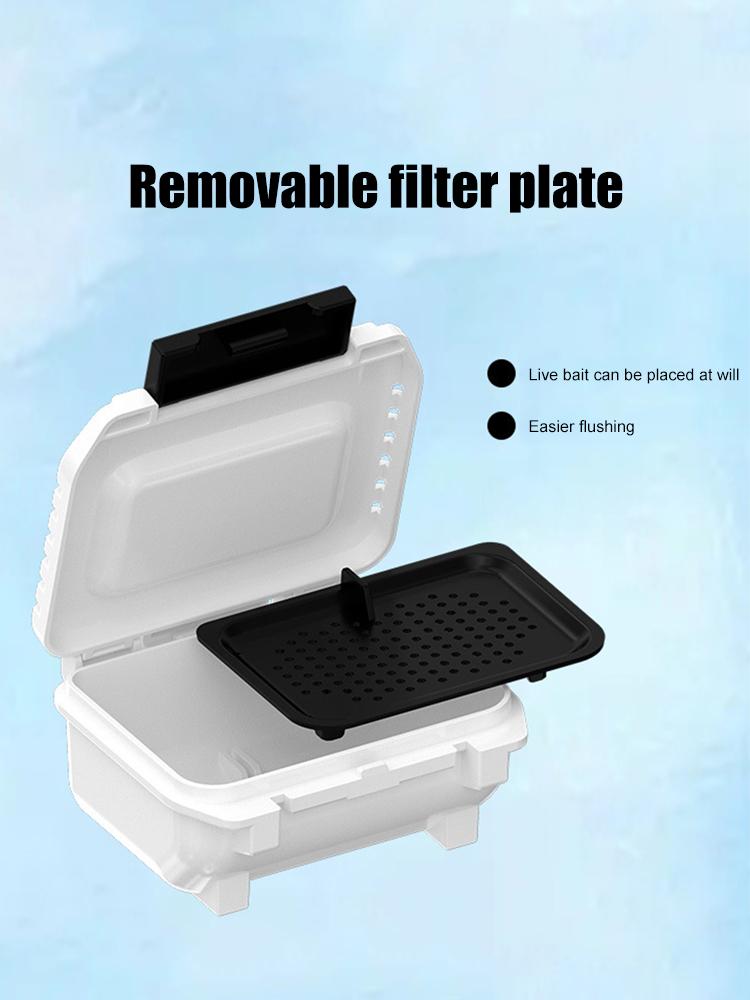 MEBAO Fishing Tackle Boxes Multi-function Plastic Live Bait Storage Box Removable Detachable for Outdoor Fishing Accessories