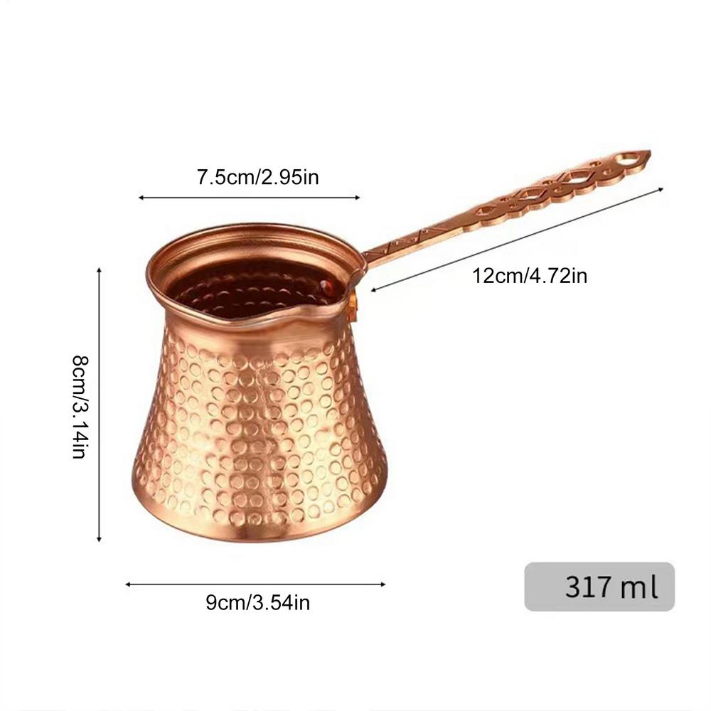 

Turkish Coffee Pot Long Handle Vintage Coffee Maker Wide Mouth Coffee Maker Classic Coffee Pot for Turkish Coffee Arabic Coffee