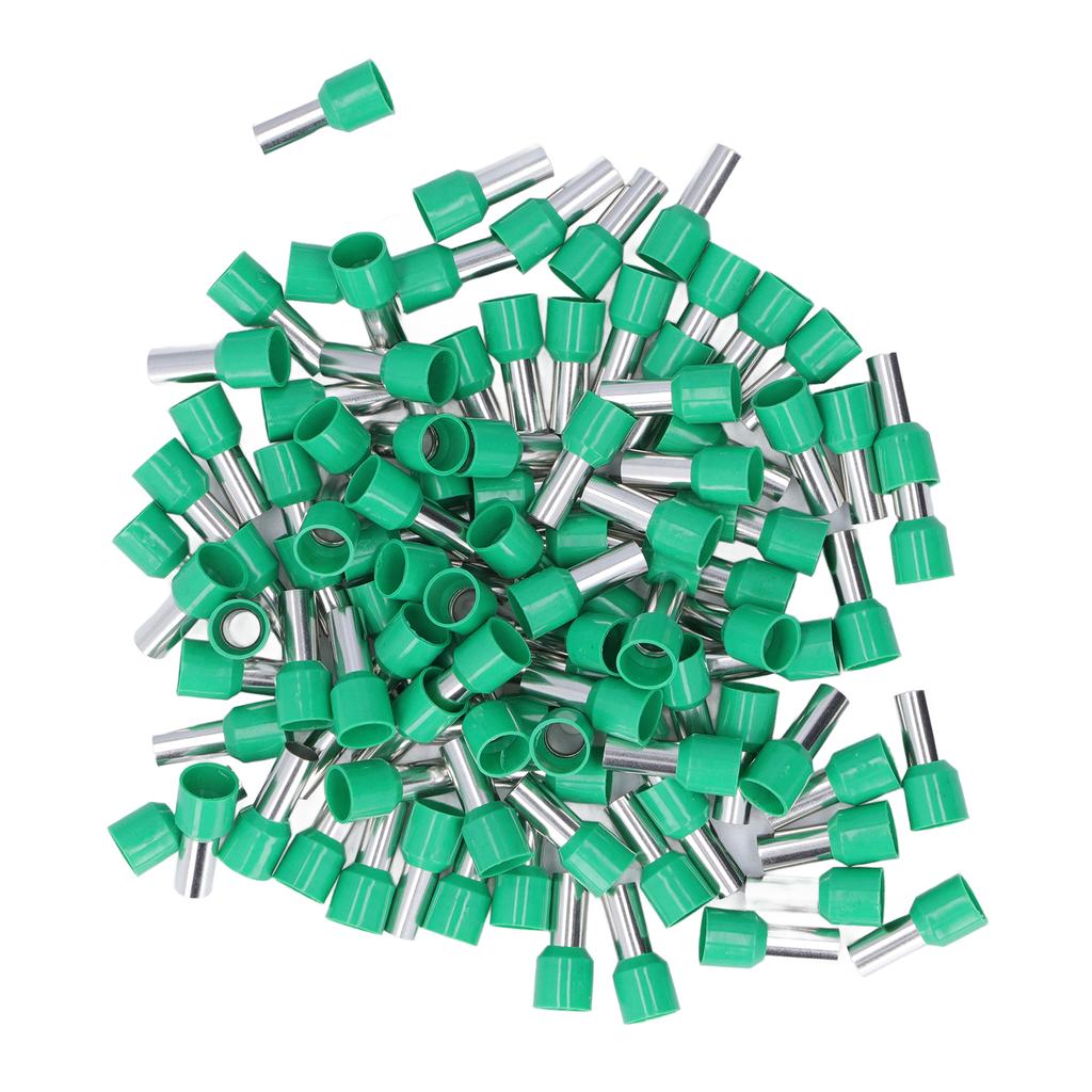 100 ks izolovaného zalisovaného koncového konektoru kulaté trubky pro elektrický drát AWG 6 E16‑12