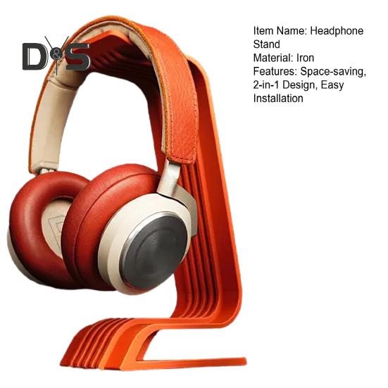 Stojak na słuchawki na biurko 2 w 1 Uchwyt na słuchawki Gamingowy uchwyt na zestaw słuchawkowy Haczyk pod biurko do przechowywania słuchawek, kabli, toreb
