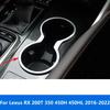 For Lexus RX 200T 350 450H 450HL 2016-  Matte Center Console Water Cup Holder Panel Cover Trim Accessories Car Styling