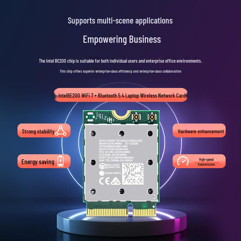 EB-LINK Intel BE200 WiFi 7 Tri-Band M.2 Laptop Network Card (CN Version)