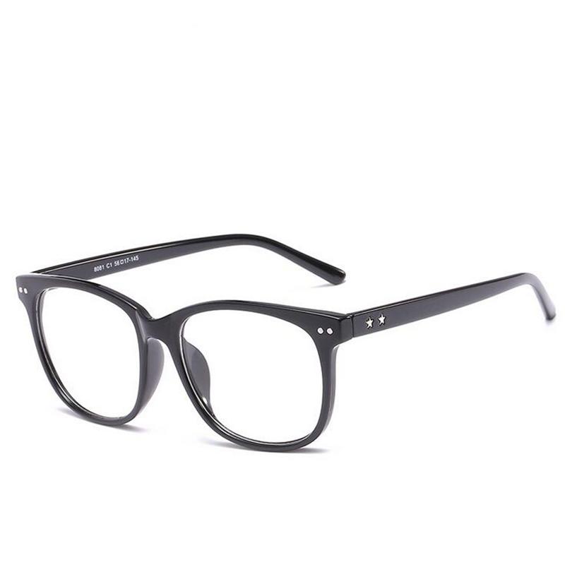 

-0.5 -0.75 -1.0 To -4.0 Retro Rivet Square Myopia Glasses With Cylinder Fashion Pc Frame Anti Blue Rays Prescription Eyeglasses