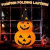 Decorative Pumpkin Halloween Props Lantern Collapsible Battery Operated Decor Pumpkin Night Light Outdoor Yard Halloween Party