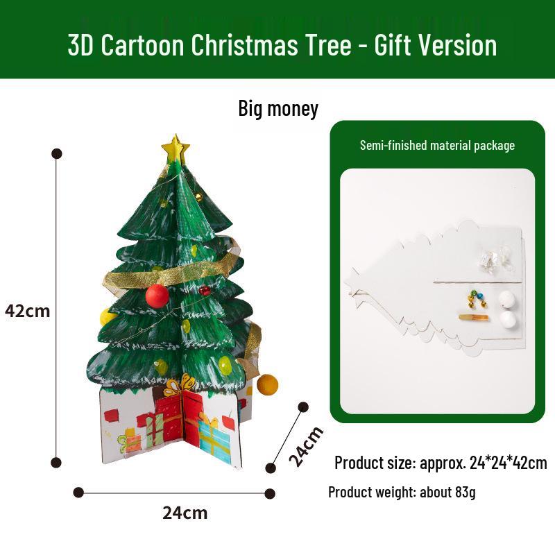 DIY Christmas Tree Craft Kit: Tabletop Ornaments & Decorations